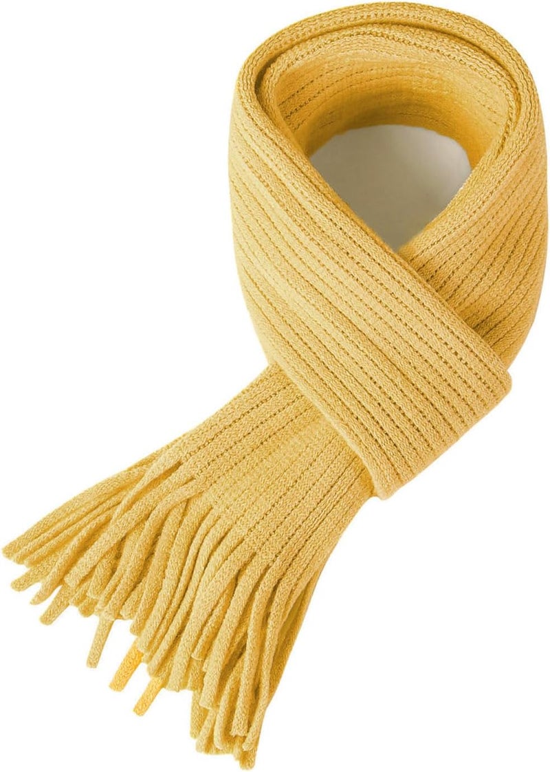 BEARUN Kids Knit Scarf Winter Fashion Solid Color Toddler Baby Scarves Neck Warmer Tassel Scarf for Boys Girls - Image 2